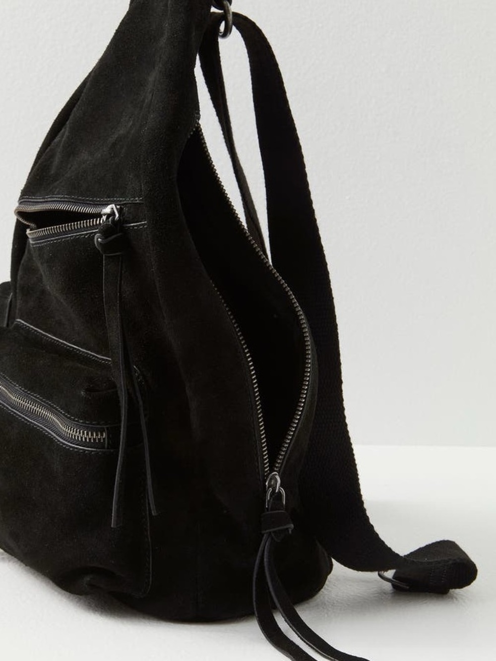 NWOT Free People Oxford Suede Shoulder Sling - Picture 2 of 5